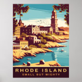 Rhode Island, New England, Stad aan de kust, Poster (Voorkant)