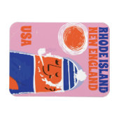 Rhode Island, New England visser vintage poster Magneet (Horizontaal)