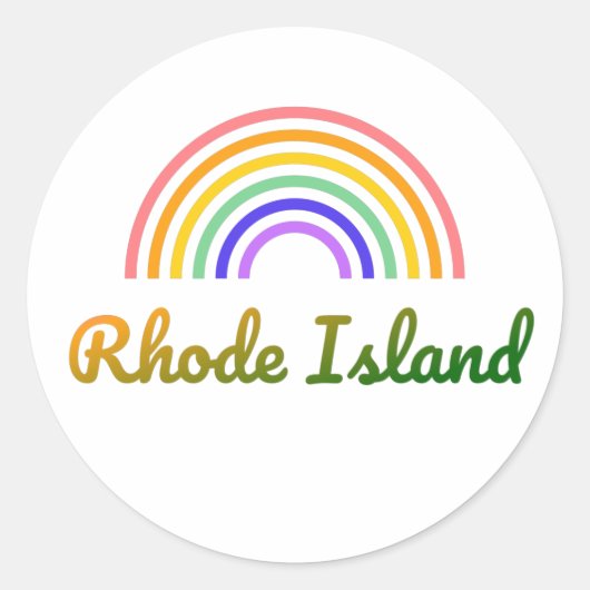 Rhode Island - Newport - Brown University Ronde Sticker (Voorkant)