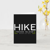 Rhode Island Newport Cliff Walk Hike Tree Retro Gr Kaart (Gele Bloem)