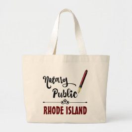 Rhode Island Noteerbare Public Ink Pen Grote Tote Bag