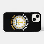 RHODE ISLAND OCEAAN STAATSVLAG iPhone HOESJE (Achterkant horizontaal)