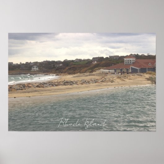Rhode Island Oceaan Waterscape Poster (Voorkant)