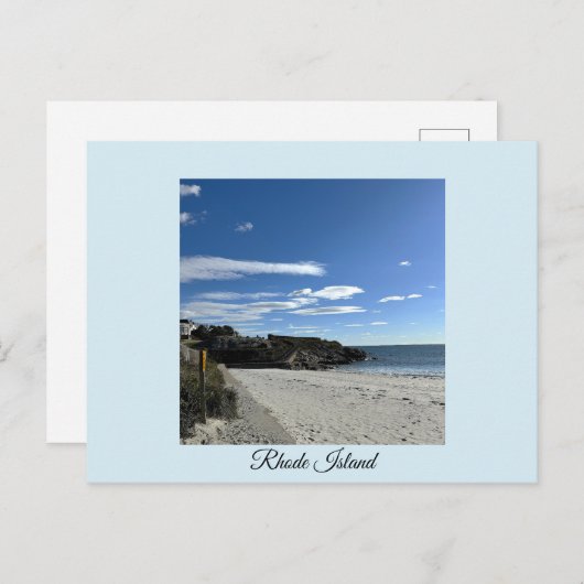 Rhode Island Ocean Cliffside Postcard Briefkaart (Voorkant / Achterkant)