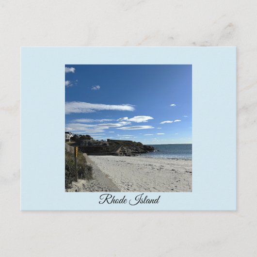 Rhode Island Ocean Cliffside Postcard Briefkaart (Voorkant)