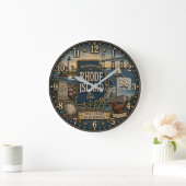 Rhode Island Ocean State Coastal Nautical Grote Klok (Huis)