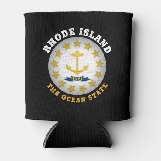 RHODE ISLAND OCEAN STATE FLAG BLIKJESKOELER (Voorkant)