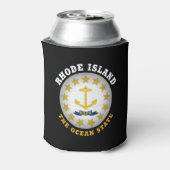 RHODE ISLAND OCEAN STATE FLAG BLIKJESKOELER (Blikje Achterkant)