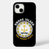 RHODE ISLAND OCEAN STATE FLAG Case-Mate iPhone CASE (Achterkant)
