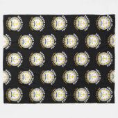 RHODE ISLAND OCEAN STATE FLAG FLEECE DEKEN (Voorkant (Horizontaal))