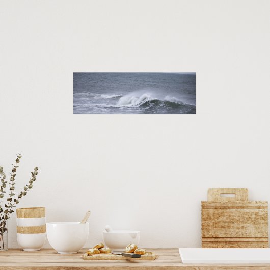 Rhode Island Ocean Waves Poster (Keuken)