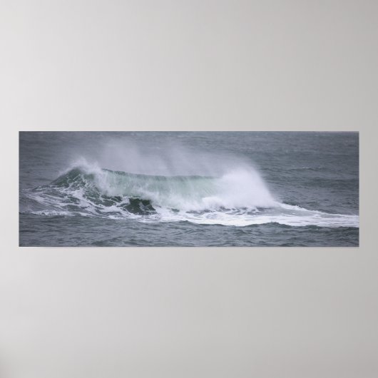 Rhode Island Ocean Waves Poster (Voorkant)
