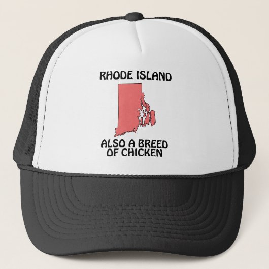 Rhode Island - Ook een kippenras Trucker Pet (Voorkant)