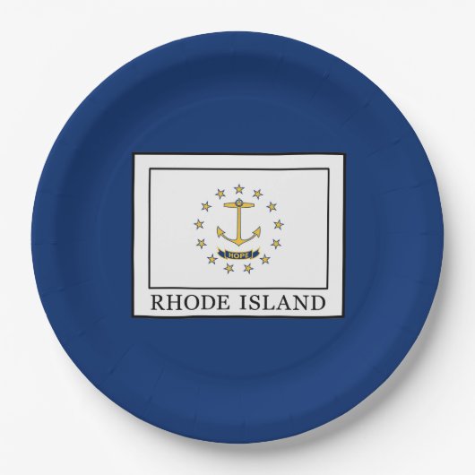 Rhode Island Papieren Bordje (Voorkant)