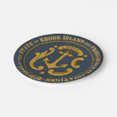 Rhode Island Papieren Bordje (Gekanteld)