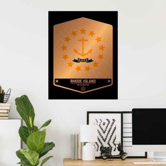 Rhode Island Poster (Thuiskantoor)