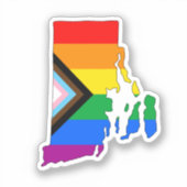Rhode Island Progress Pride Sticker (Voorkant)
