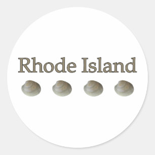 Rhode Island (quahog claams) Ronde Sticker