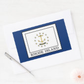 Rhode Island Rechthoekige Sticker (Envelop)