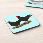 Rhode Island Red Bantams Drankjes Onderzetter (Linkerzijde)
