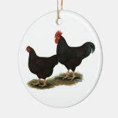 Rhode Island Red Bantams Keramisch Ornament (Links)