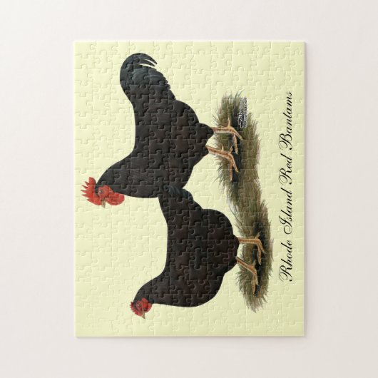 Rhode Island Red Bantams Legpuzzel (Verticaal)