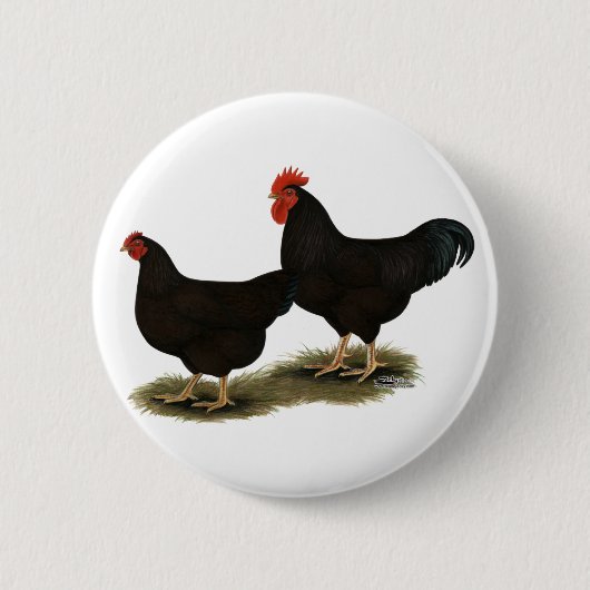 Rhode Island Red Bantams Ronde Button 5,7 Cm (Voorkant)