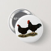 Rhode Island Red Bantams Ronde Button 5,7 Cm (Voorkant /achterkant)