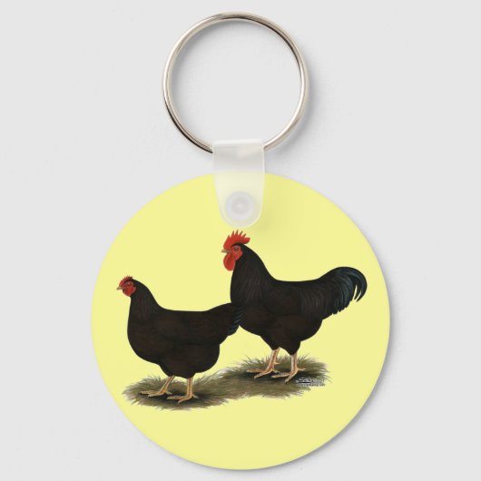 Rhode Island Red Bantams Sleutelhanger (Voorkant)