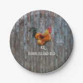 Rhode Island Red Chicken Papieren Bordje (Voorkant)
