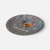 Rhode Island Red Chicken Papieren Bordje (Gekanteld)