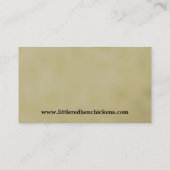 Rhode Island Red Chicken Pullet - Poultry Farmer Visitekaartje (Achterkant)