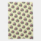 Rhode Island Red Chicken Wreath Kerstmis Theedoek (Verticaal)