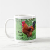 Rhode Island Red haan  Koffiemok (Links)
