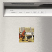Rhode Island Red haan Magneet (Insitu (Vaatwasser))