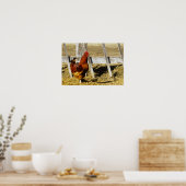 Rhode Island Red haan Poster (Keuken)
