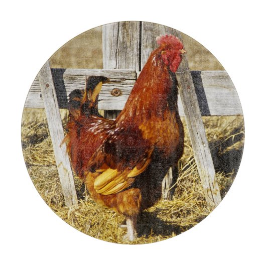 Rhode Island Red haan Snijplank (Voorkant)