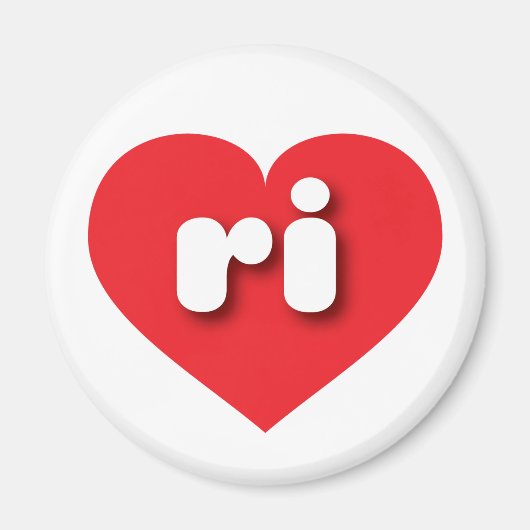 Rhode Island red hart - Ik hou van ri Magneet (Voorkant)