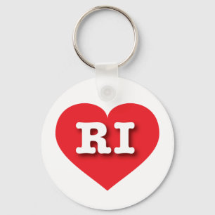 Rhode Island Red Heart - Ik hou van RI Sleutelhanger