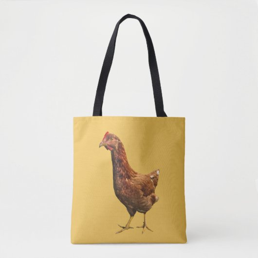 Rhode Island Red Hen Bird Animal Canvas tas (Voorkant)