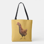 Rhode Island Red Hen Bird Animal Canvas tas (Achterkant)