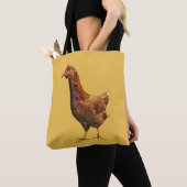 Rhode Island Red Hen Bird Animal Canvas tas (Dichtbij)