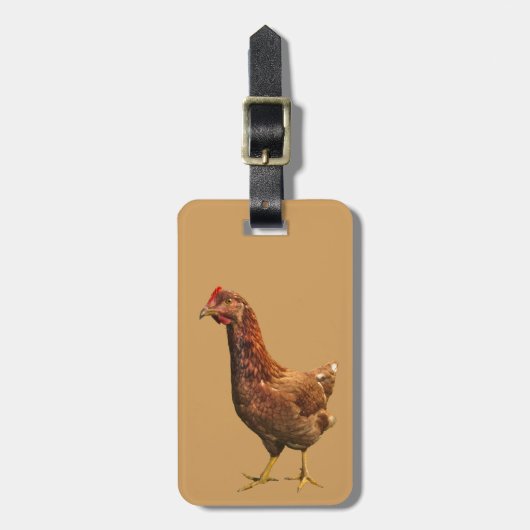 Rhode Island Red Hen Chicken Bagagelabel (Voorkant verticaal)