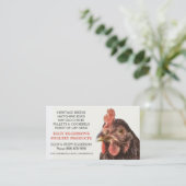Rhode Island Red Hen Chicken Egg Farmer Visitekaartje (Staand voorkant)