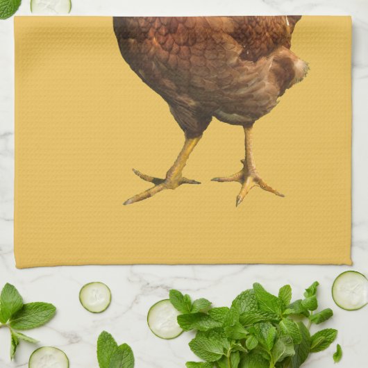 Rhode Island Red Hen Chicken Kitchen Towel Theedoek (Gevouwen)