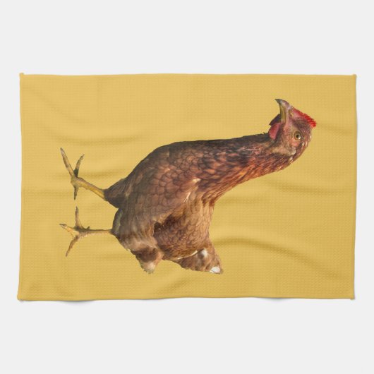 Rhode Island Red Hen Chicken Kitchen Towel Theedoek (Horizontaal)