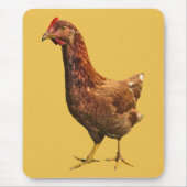 Rhode Island Red Hen Chicken Mousepad Muismat (Voorkant)