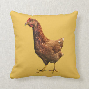 Rhode Island Red Hen Chicken Pillow Kussen