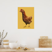 Rhode Island Red Hen Chicken Poster (Keuken)