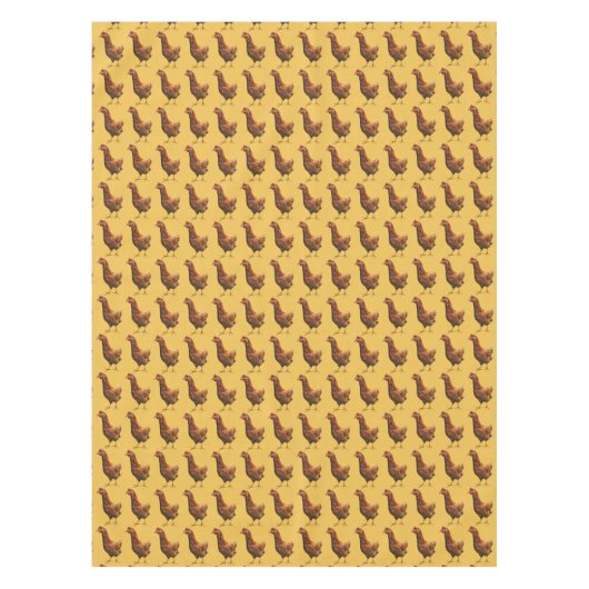 Rhode Island Red Hen Chicken Tablecloth Tafelkleed (Voorkant)